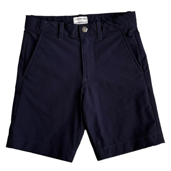 Crewcuts Boys Kids Dark Blue Performace Shorts. Pockets & Belt Loop. 6. - Picture 1 of 7